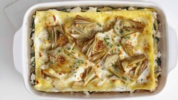 Lasagnes aux artichauts poivrade